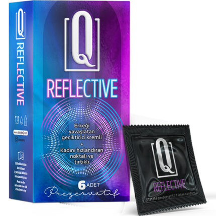 Q Reflective 6 lı Geciktiricili ve Tırtıklı Prezervatif